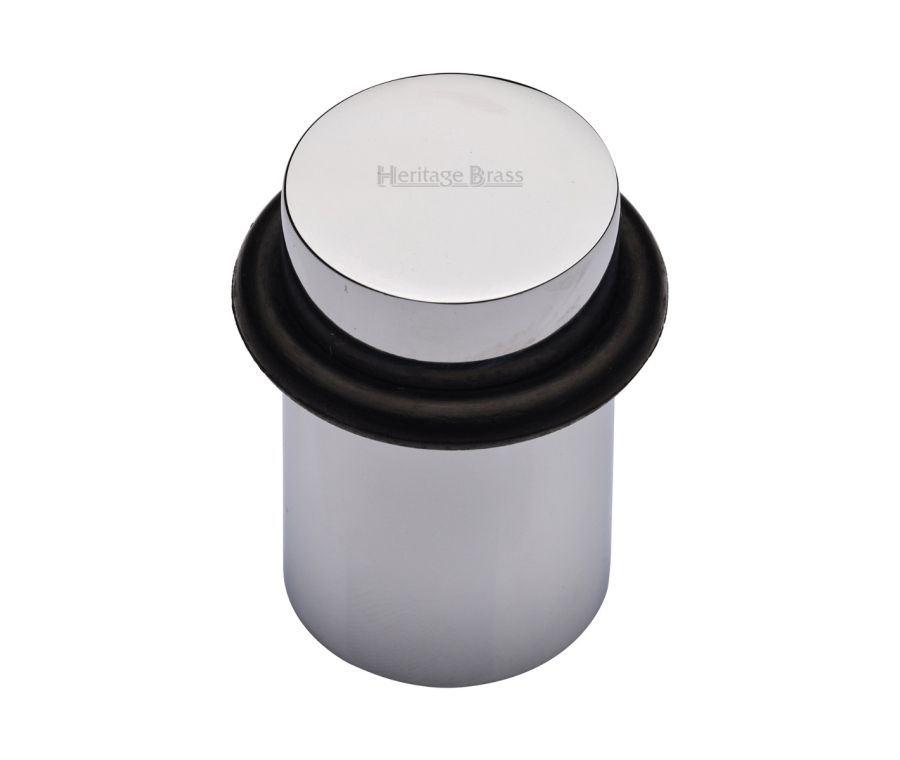 Heritage Brass Polished Chrome Round Door Stop  | V1083-PC