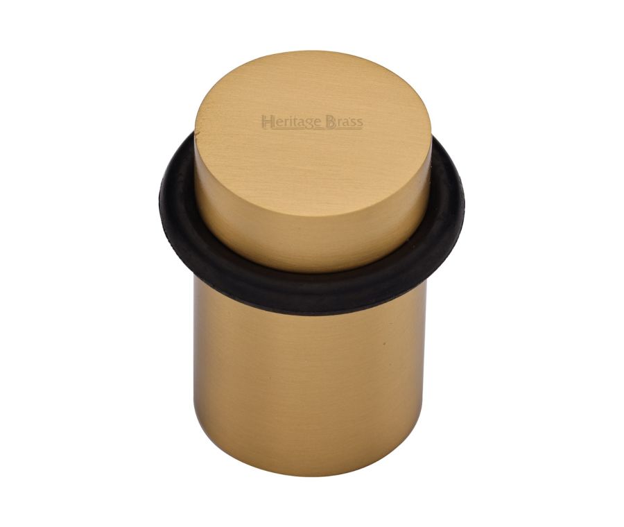 Heritage Brass Satin Brass Round Door Stop  | V1083-SB