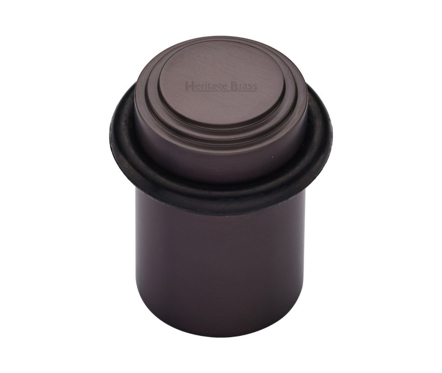 Heritage Brass Matt Bronze Round Door Stop Stepped | V1086-MB