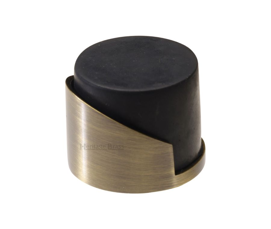 Heritage Brass Antique Brass Round Floor Mounted Door Stop | V1087-AT