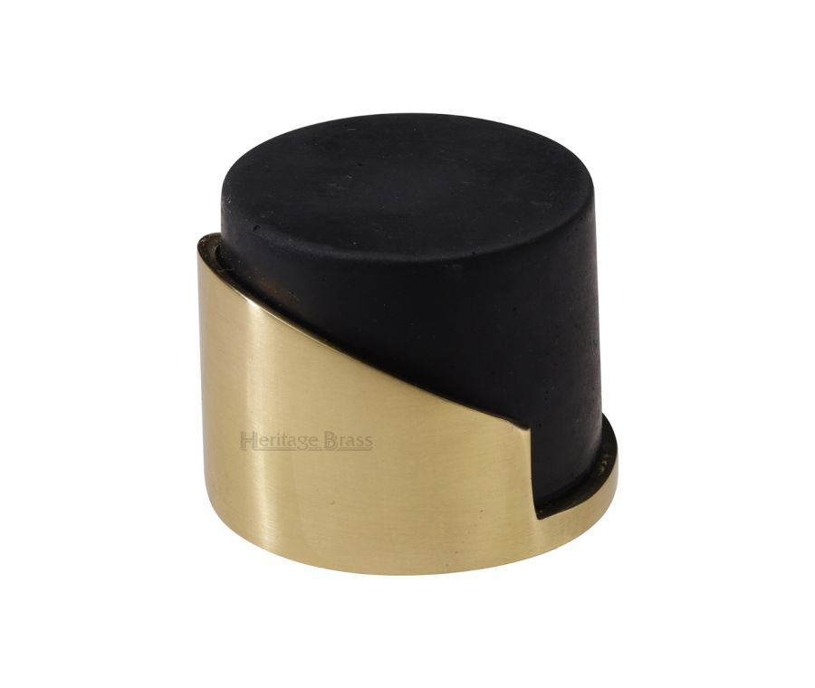 Heritage Brass Polished Brass Round Floor Mounted Door Stop | V1087-PB
