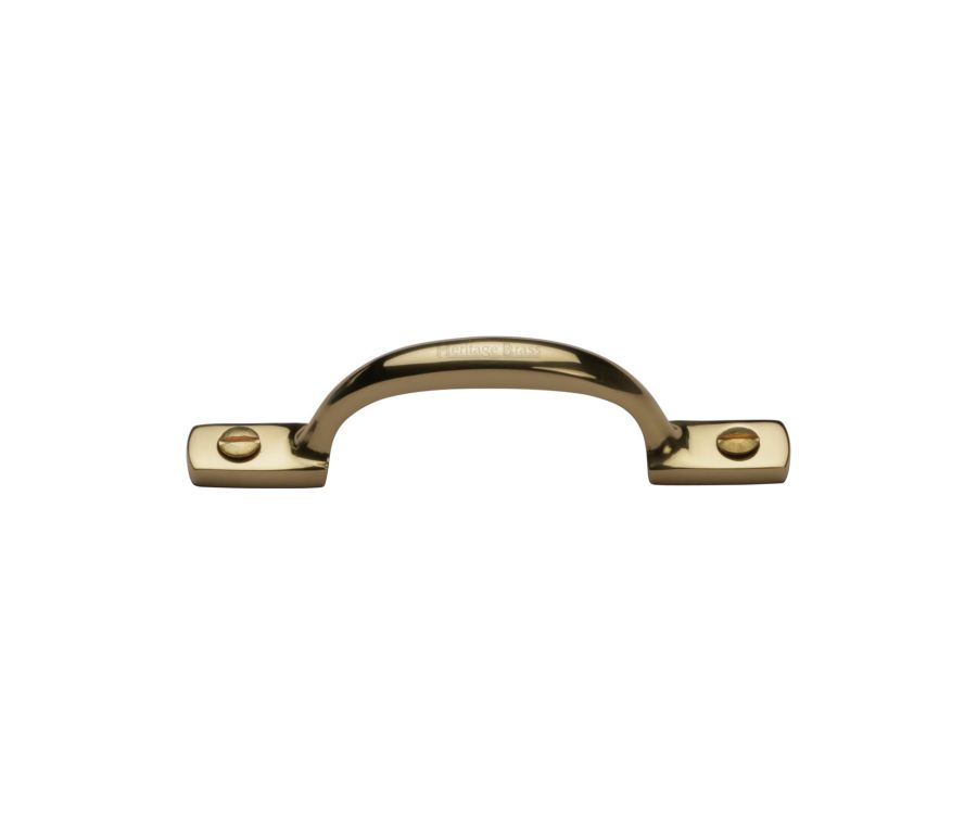 Heritage Brass Polished Brass Russell Cabinet Pull Handle 102mm