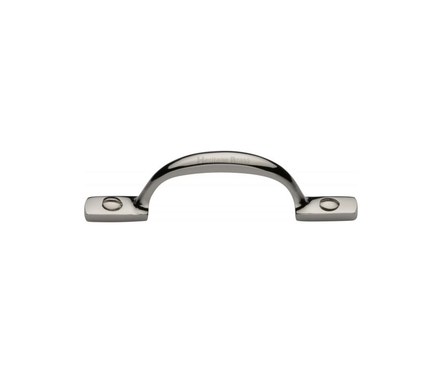 Heritage Brass Polished Nickel Finish Russell Cabinet Pull Handle 102mm