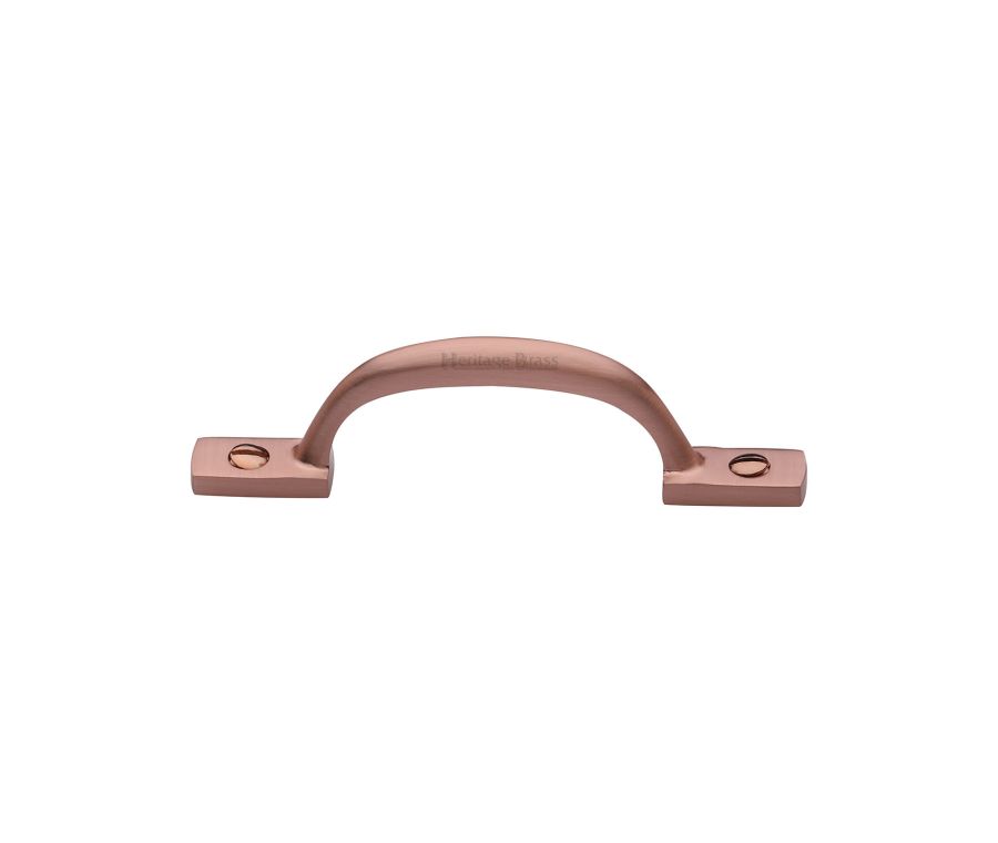 Heritage Brass Satin Rose Gold Russell Cabinet Pull Handle 102mm