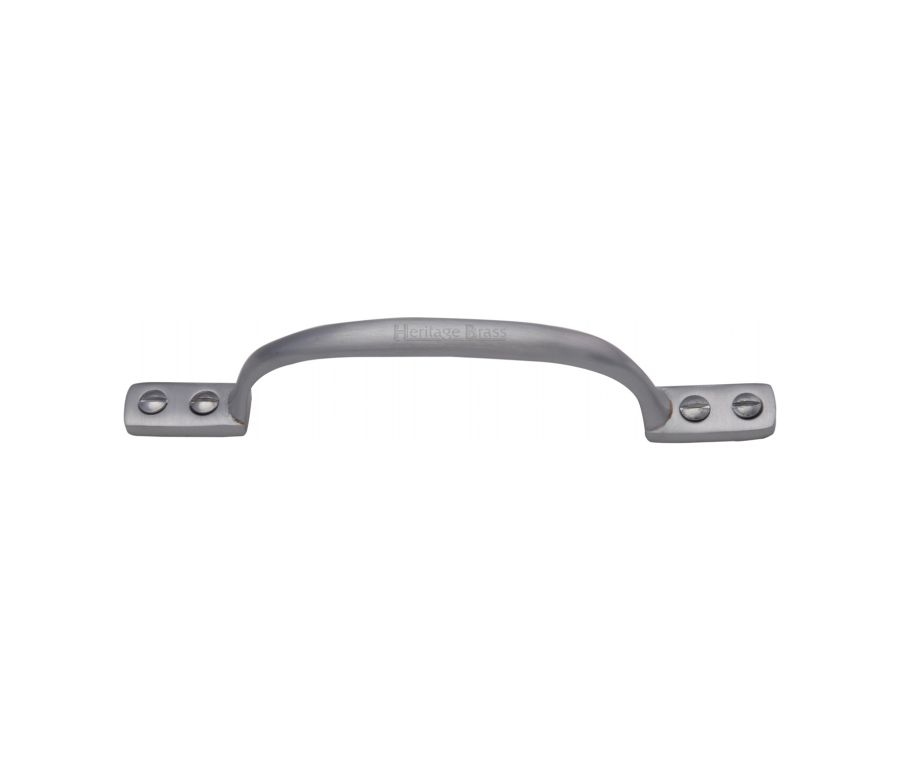 Heritage Brass Satin Chrome Russell Cabinet Pull Handle 152mm