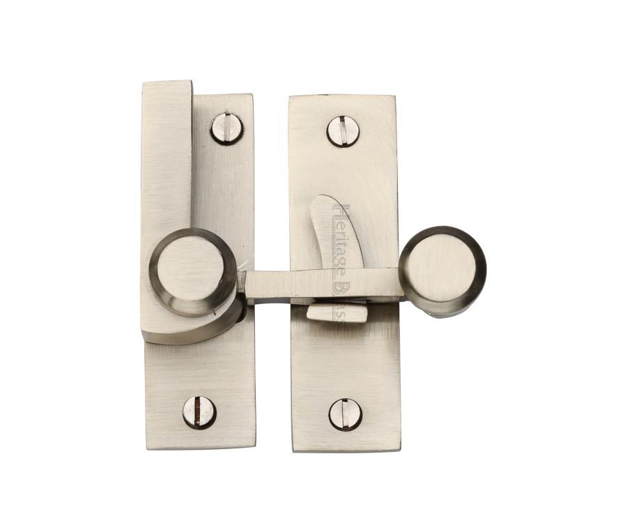 Heritage Brass Satin Nickel Sash Fastener - V1100