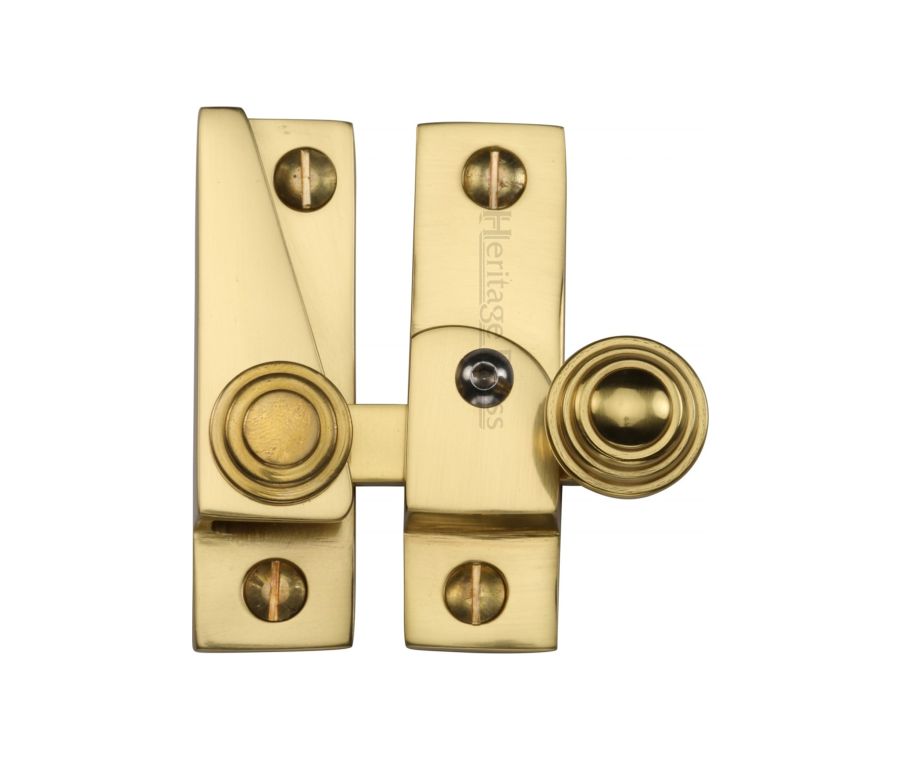 Heritage Brass Unlacquered Brass Sash Fastener Lockable - V1104L