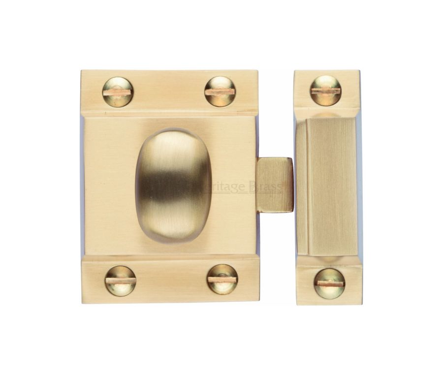 Heritage Brass Satin Brass Oval Turn Cupboard Latch