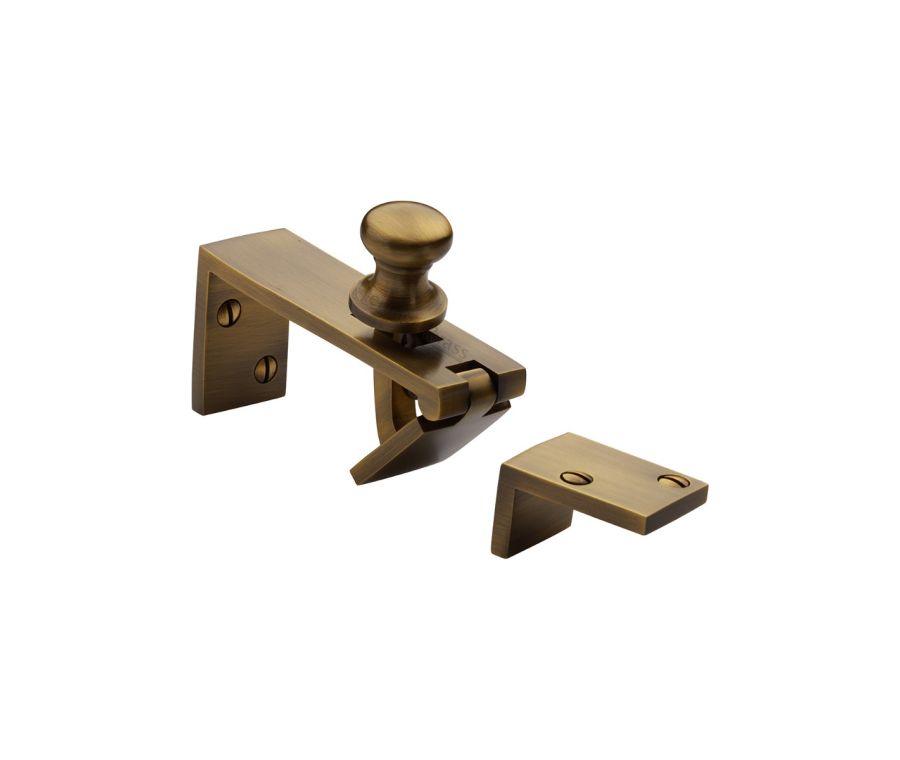 Heritage Brass Antique Brass Counter Flap Catch | V1113-AT