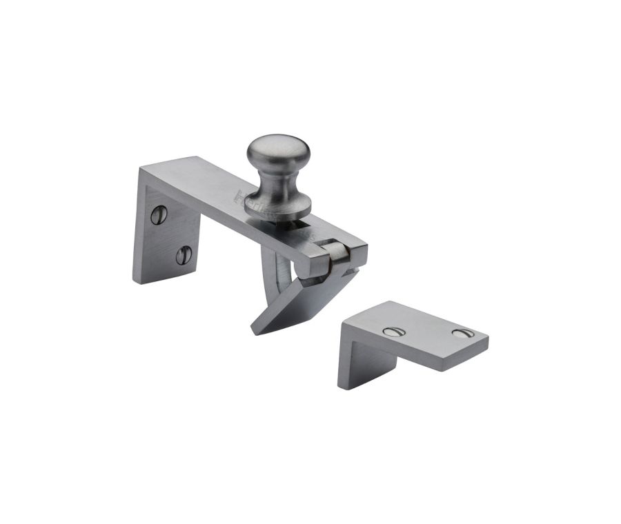 Heritage Brass Satin Chrome Counter Flap Catch | V1113-SC