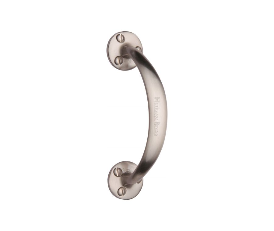 Heritage Brass Satin Nickel Door Pull Handle 152mm