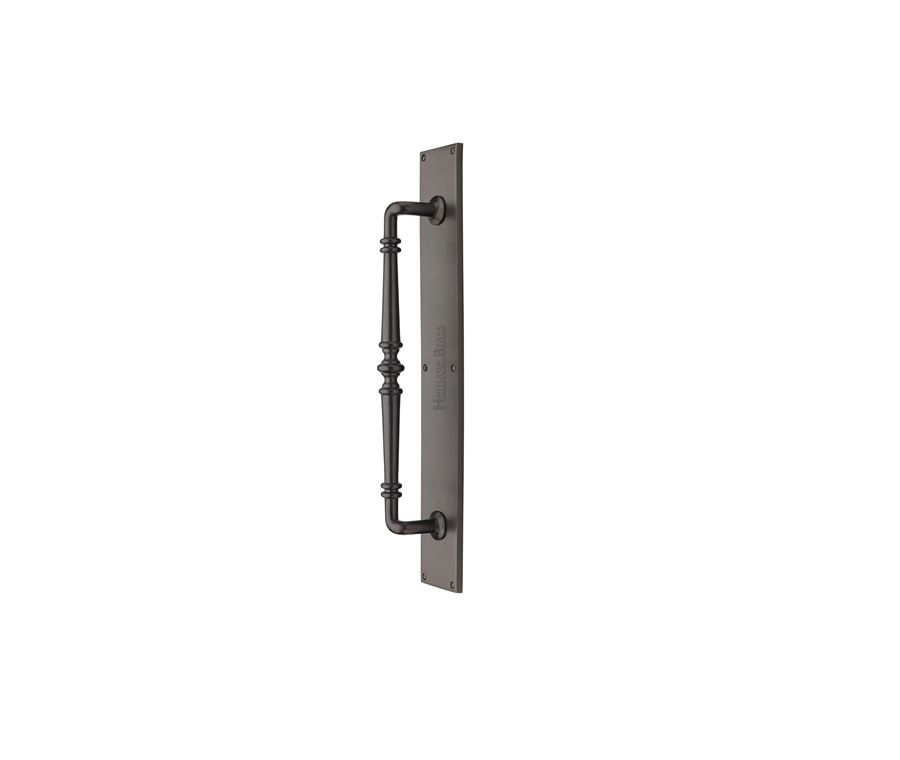 Heritage Brass Matt Bronze Avon Door Pull Handle on Plate 500mm