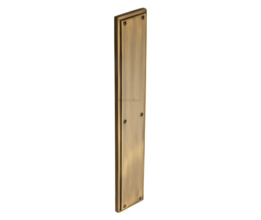 Heritage Brass Antique Brass Heritage Brass Fingerplate 15mm