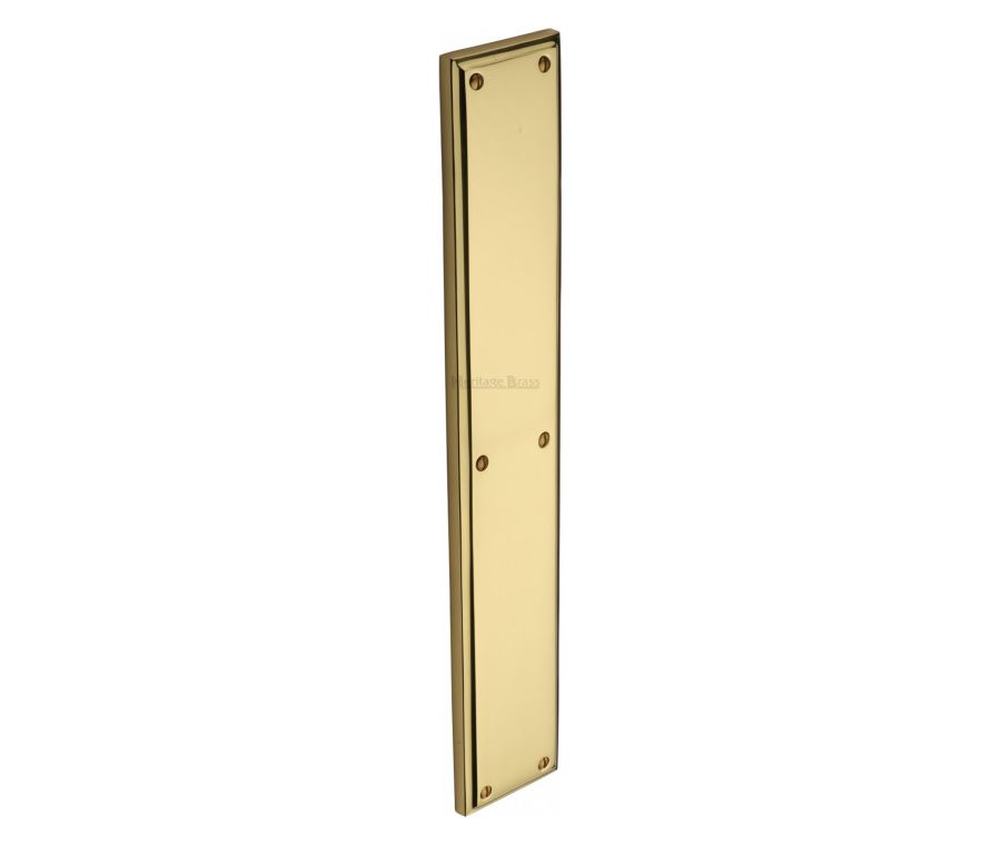 Heritage Brass Polished Brass Heritage Brass Fingerplate 15mm