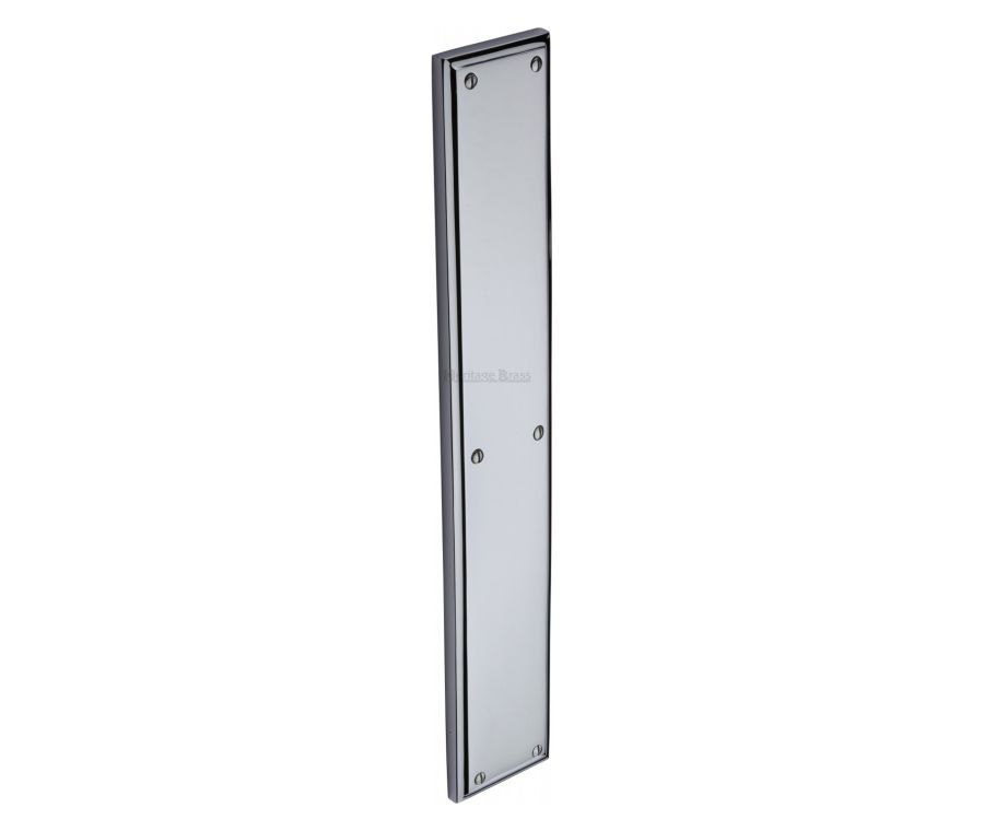 Heritage Brass Polished Chrome Heritage Brass Fingerplate 15mm