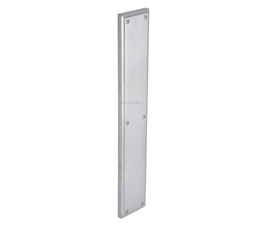 Heritage Brass Satin Chrome Heritage Brass Fingerplate 15mm