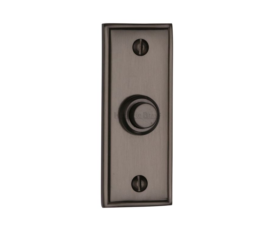 Heritage Brass Matt Bronze Oblong Bell Push