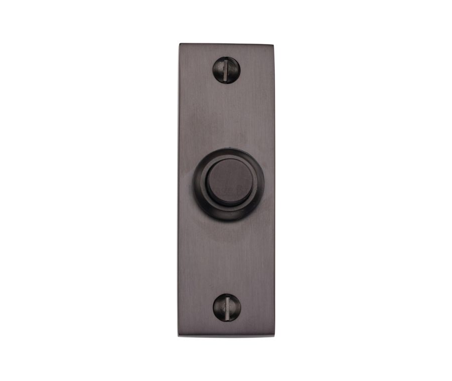 Heritage Brass Matt Bronze Rectangular Bell Push