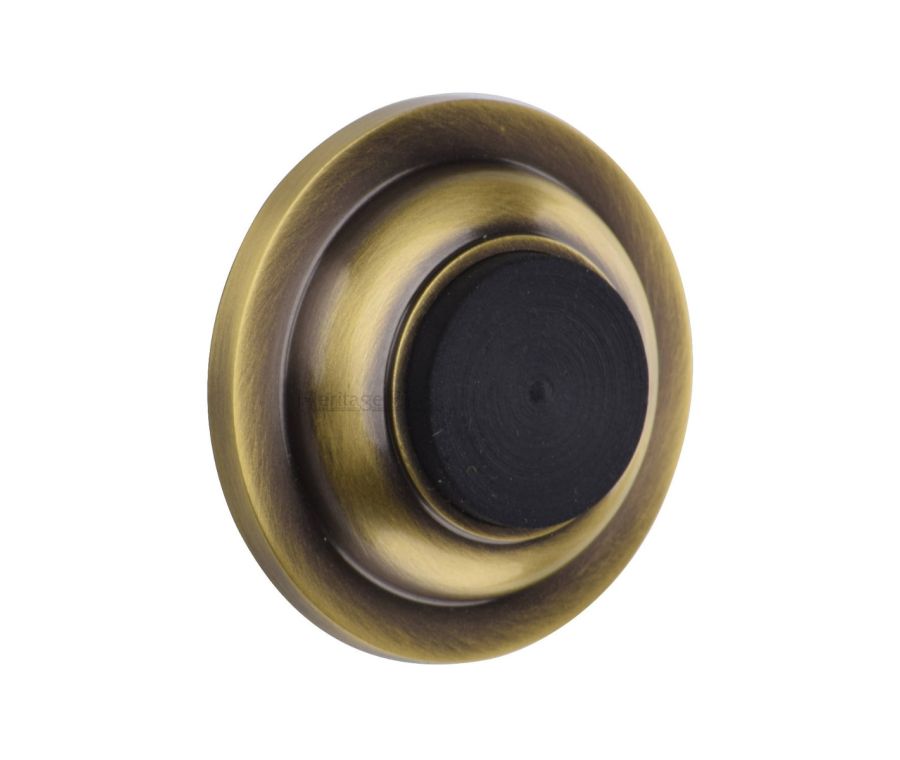 Heritage Brass Antique Brass Wall Mounted Door Stop | V1194-AT