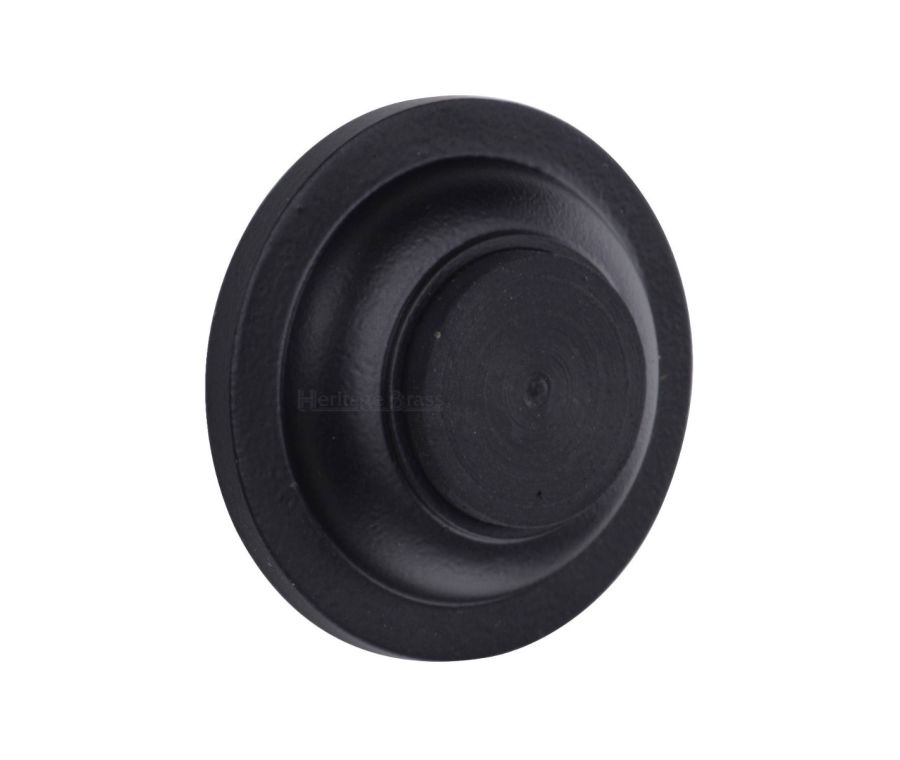 Heritage Brass Matt Black Wall Mounted Door Stop | V1194-BKMT