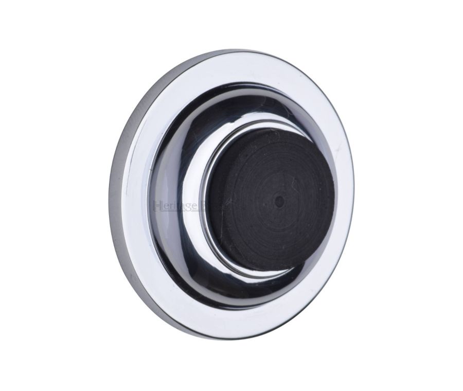 Heritage Brass Polished Chrome Wall Mounted Door Stop | V1194-PC