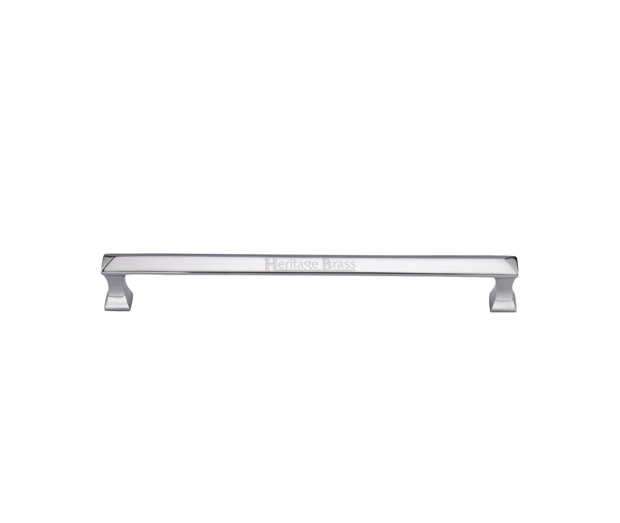 Heritage Brass Polished Chrome Avon Door Pull Handle on Plate 500mm