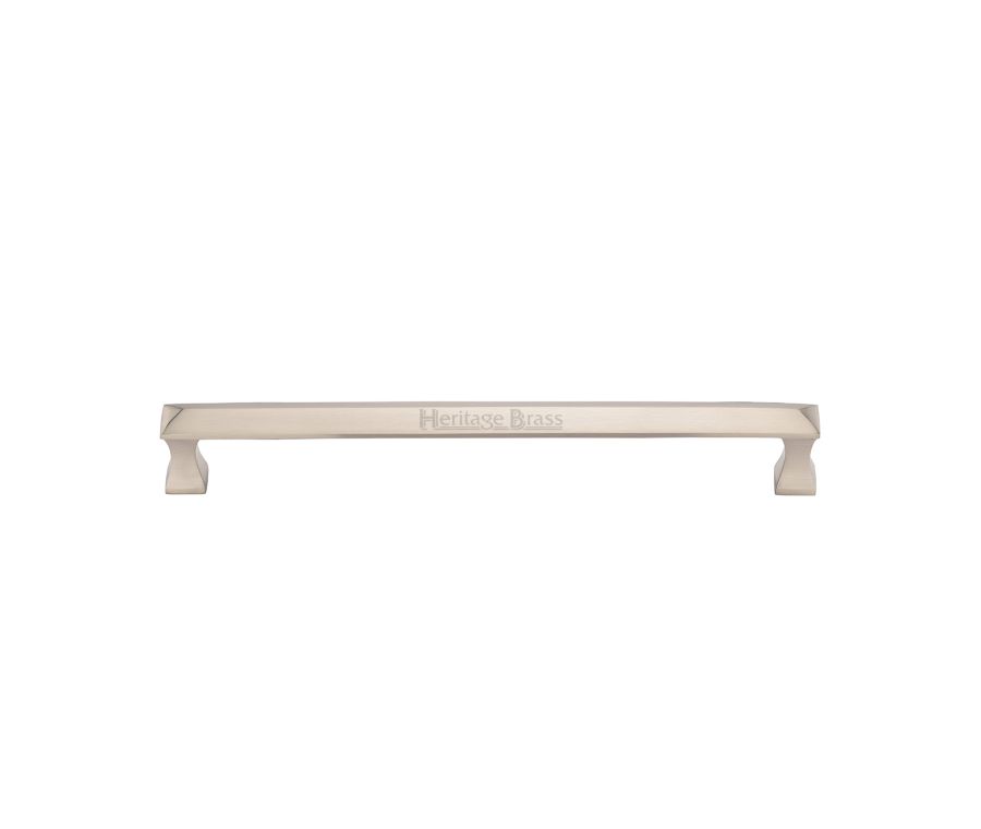 Heritage Brass Satin Nickel Avon Door Pull Handle on Plate 500mm