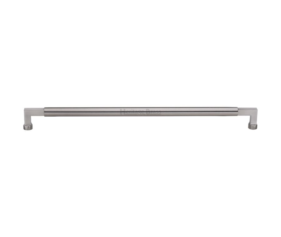 Heritage Brass Satin Nickel 635mm Bauhaus Door Pull Handle  |  V1312 635-SN