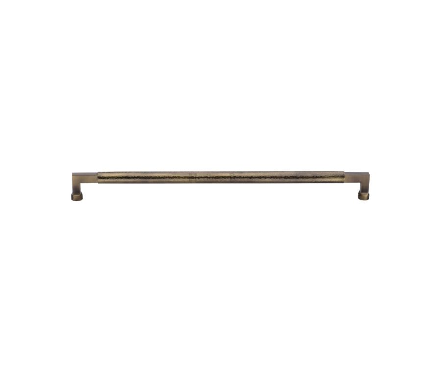 Heritage Brass Antique Brass 330mm Bauhaus Hammered Pull Handle  |  V1317 330-AT