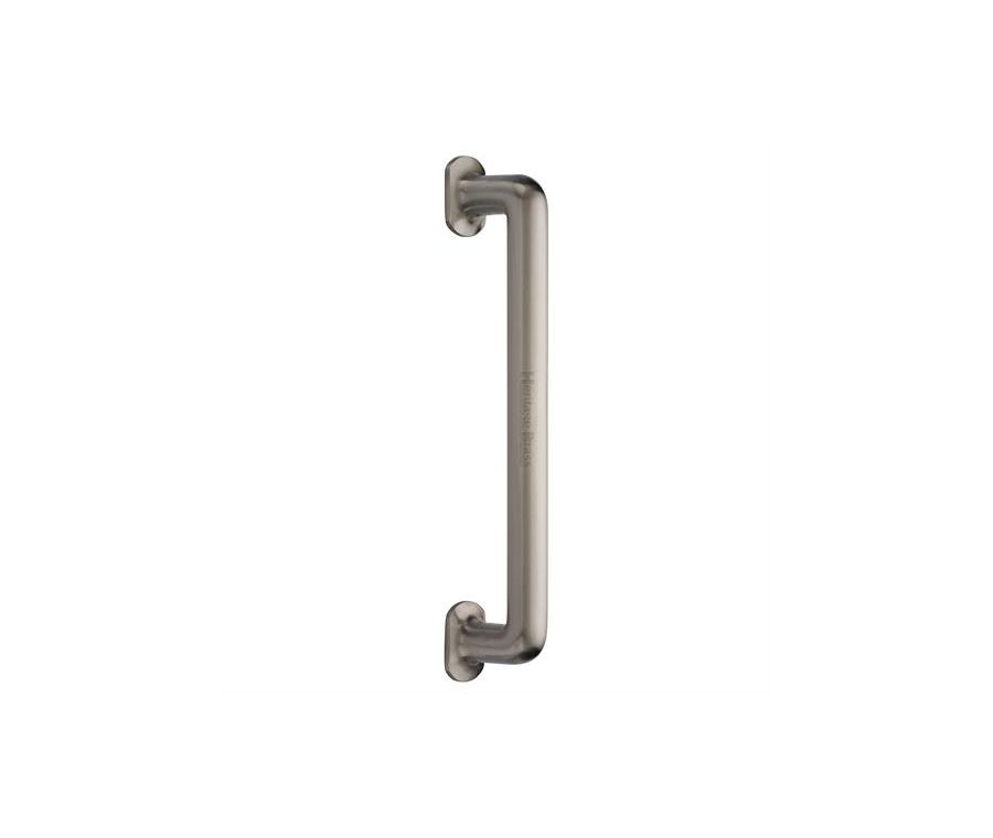 Heritage Brass Satin Nickel Traditional Large Pull Handle 330mm