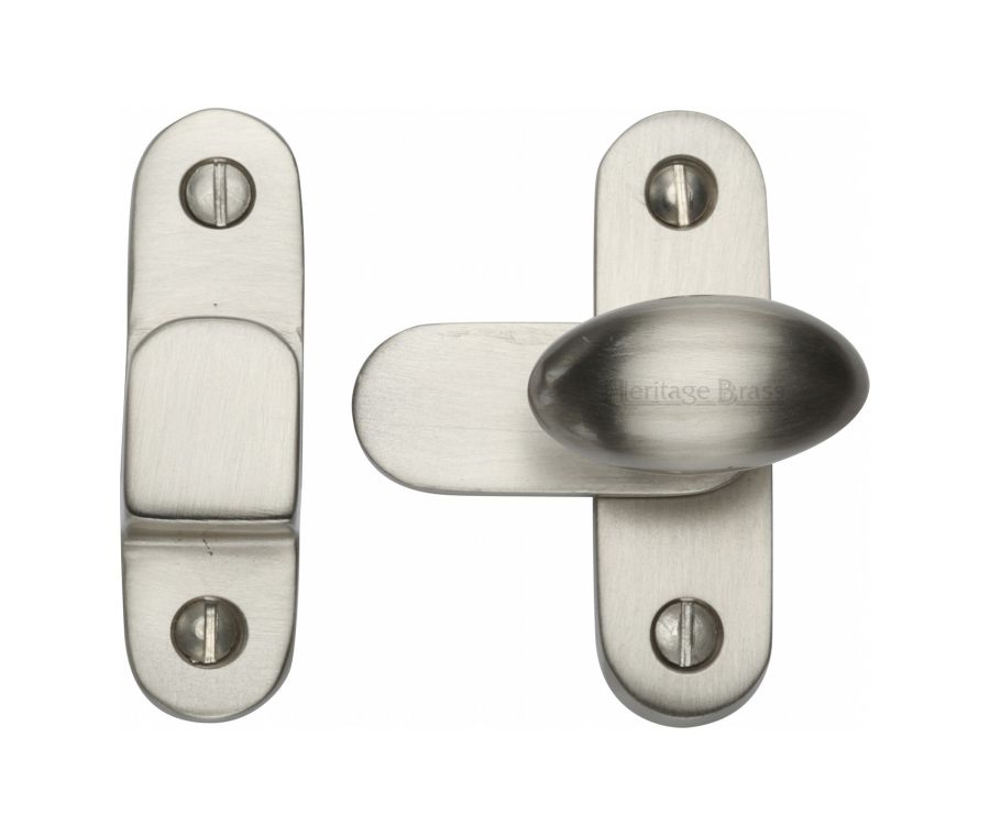 Heritage Brass Satin Nickel Hook and Plate Fastener