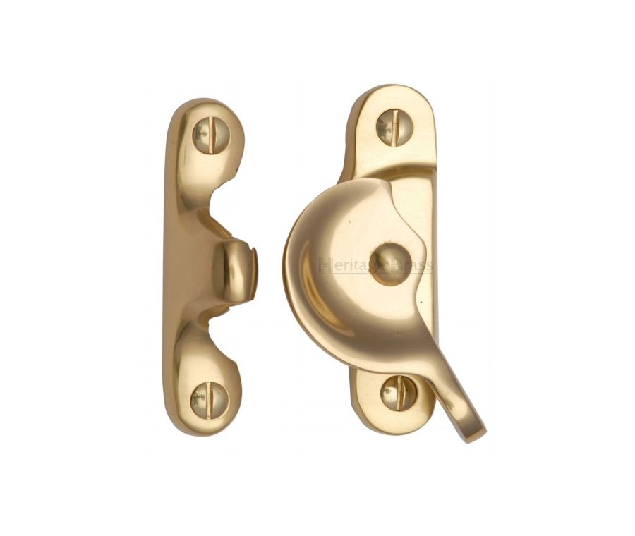 Heritage Brass Unlacquered Brass Fitch Pattern Sash Fastener