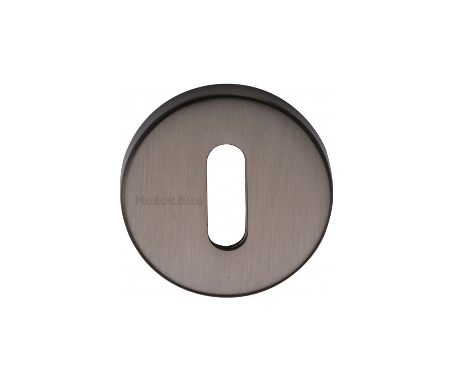 Matt Bronze Standard Key Escutcheon Round - V4007