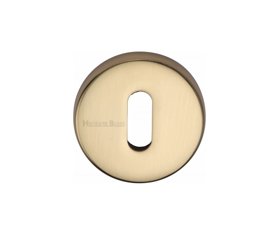 Polished Brass Standard Key Escutcheon Round - V4007