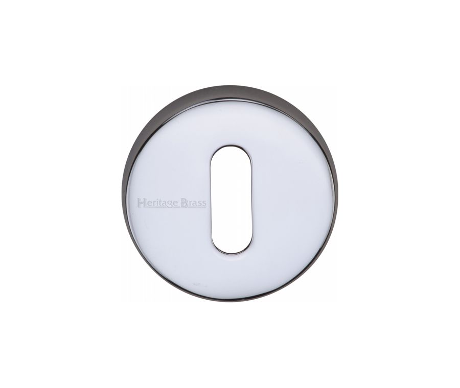 Polished Chrome Standard Key Escutcheon Round - V4007