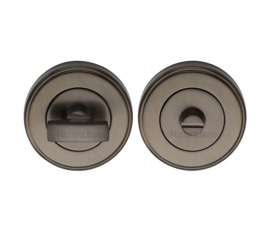 Matt Bronze Round Bathroom Turn & Release - V4040