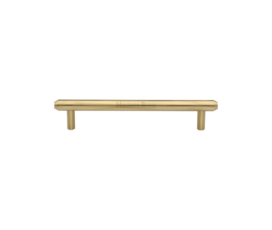 Heritage Brass Satin Brass Step Cabinet Pull Handle 128mm