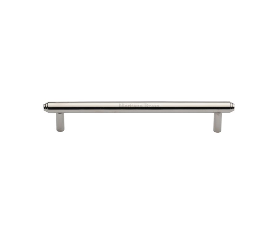 Heritage Brass Polished Nickel Finish Step Cabinet Pull Handle 160mm