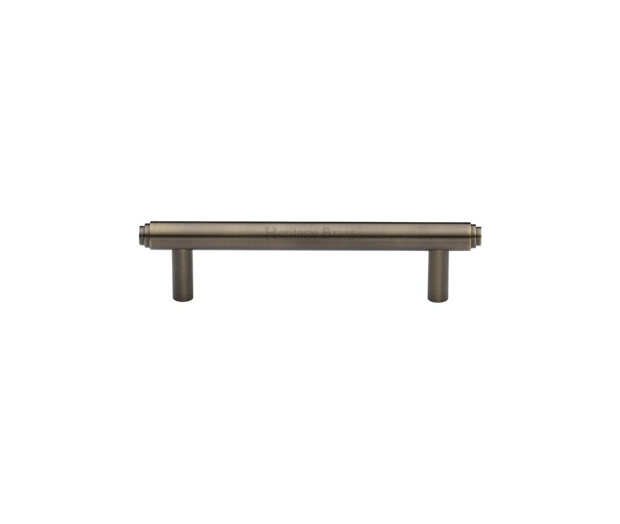 Heritage Brass Antique Brass Step Cabinet Pull Handle 96mm
