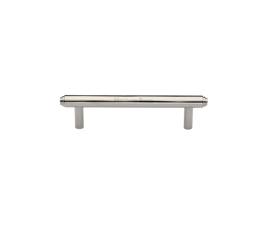 Heritage Brass Polished Nickel Finish Step Cabinet Pull Handle 96mm