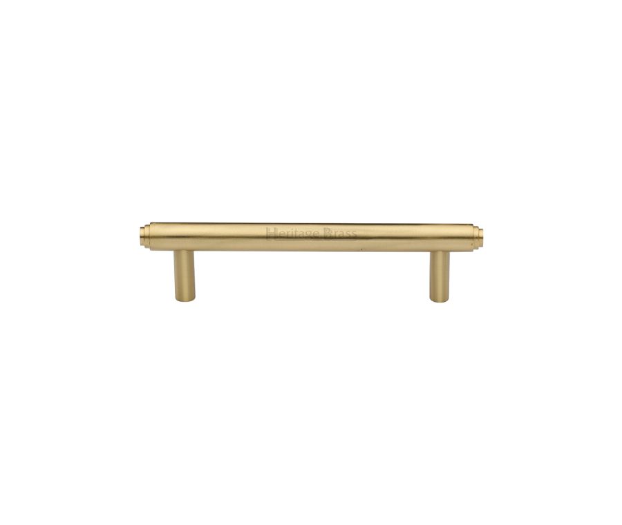 Heritage Brass Satin Brass Step Cabinet Pull Handle 96mm