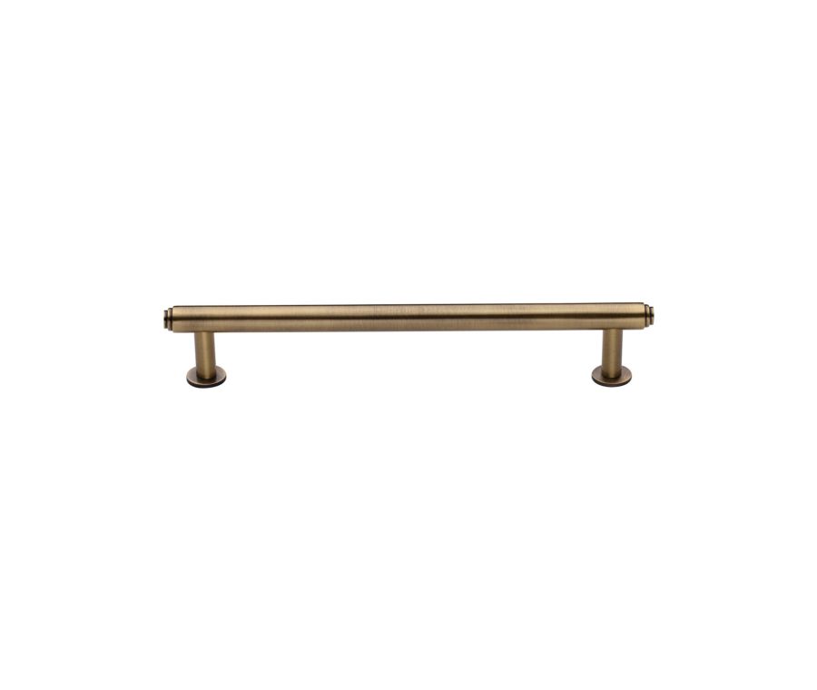 Heritage Brass Antique Brass Step Cabinet Pull Handle with Rose 16mm
