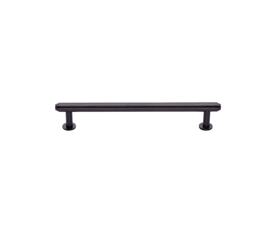 Heritage Brass Matt Bronze Step Cabinet Pull Handle with Rose 16mm