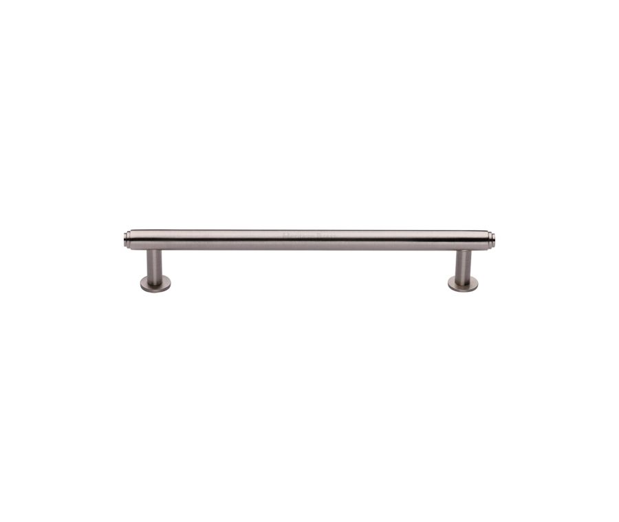 Heritage Brass Satin Nickel Step Cabinet Pull Handle with Rose 16mm