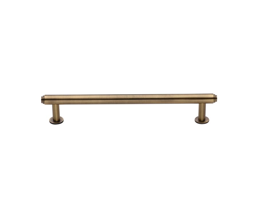 Heritage Brass Antique Brass Step Cabinet Pull Handle with Rose 16mm
