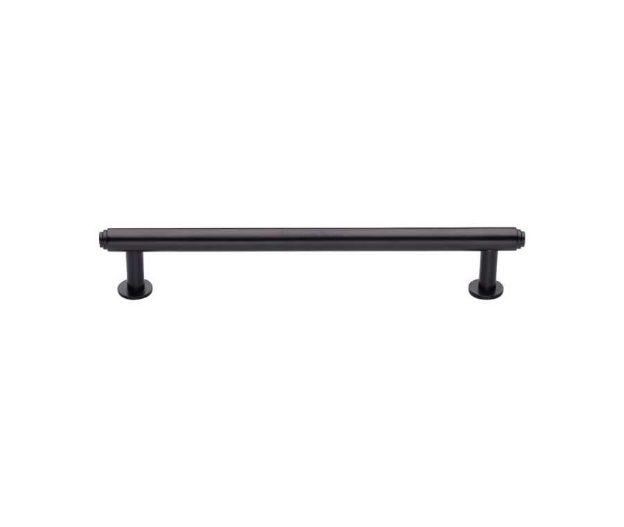 Heritage Brass Matt Bronze Step Cabinet Pull Handle with Rose 16mm