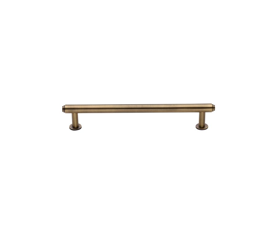 Heritage Brass Antique Brass Step Cabinet Pull Handle with Rose 16mm