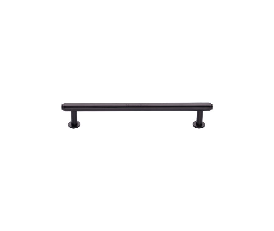 Heritage Brass Matt Bronze Step Cabinet Pull Handle with Rose 16mm