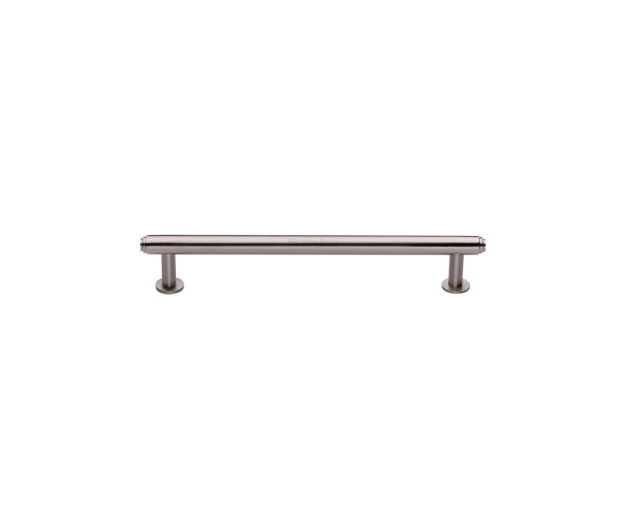 Heritage Brass Satin Nickel Step Cabinet Pull Handle with Rose 16mm