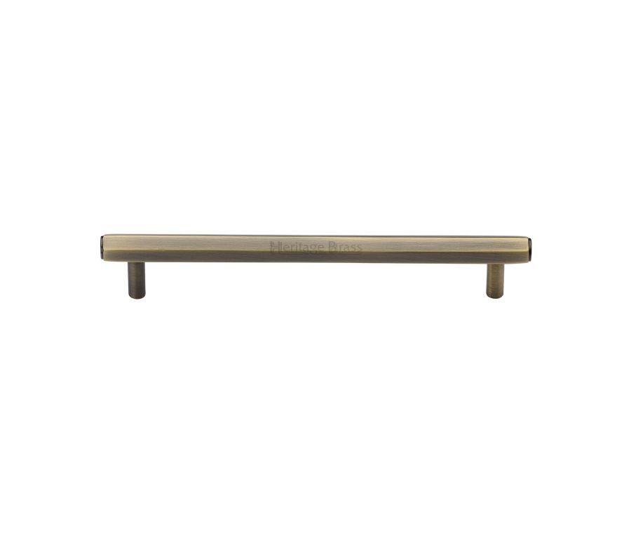 Heritage Brass Antique Brass Hexagon Profile Cabinet Pull Handle 160mm